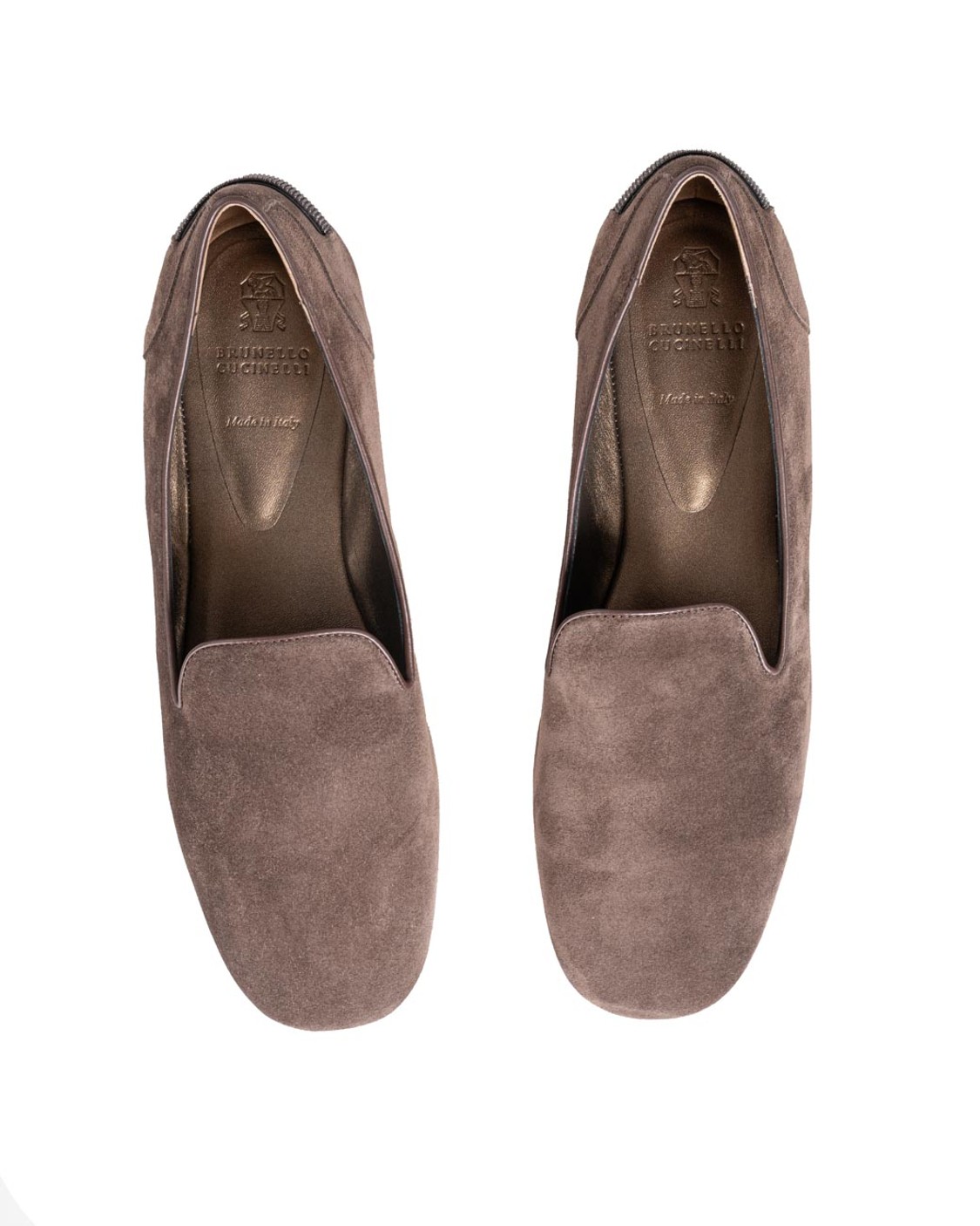 shop BRUNELLO CUCINELLI  Scarpe: Brunello Cucinelli mocassini in suede.
Profili in pelle.
Dettaglio Monile sulla parte posteriore.
Intersuola in pelle.
Composizione: 100% VERA PELLE.
Made in Italy.. MZSFC3081-C7284 number 8415757